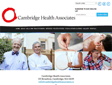 Tablet Screenshot of cambridgehealthassociates.com